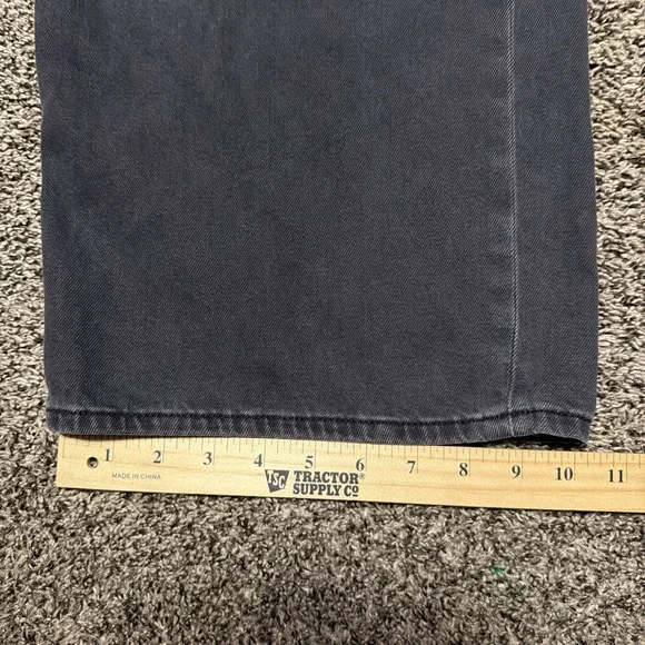 American Eagle Low Rise Skater Jeans Women's Size 8 Black Baggy Wide Leg Grunge - Picture 8 of 11